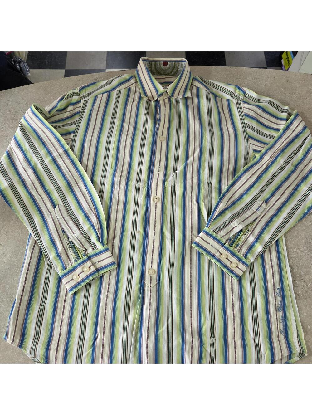 Robert Graham Men's Long Sleeve Striped Button-Up Shirt
